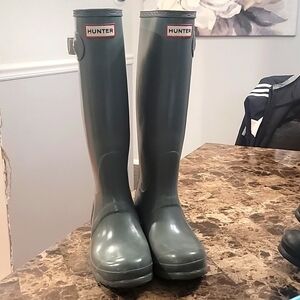 Hunter Green Women's Winter & Rain Boots